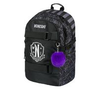 Baagl Schulrucksack Jungen Mädchen Laptopfach - Wednesday Nevermore
