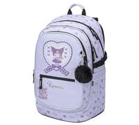 Baagl Schulrucksack für Mädchen, Schulranzen für Kinder mit ergonomisch geformter Rücken, Brustgurt und reflektierende Elemente für Weiterführendeschule Mittelschule, 25 l (Kuromi Sweet One)