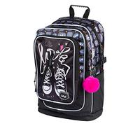Baagl Schulrucksack CUBIC – ergonomisch, Laptopfach, Reflektoren – Schwarz Größe OS (Turnschuhe)