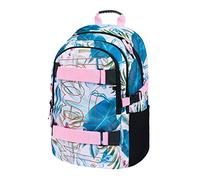 Baagl Schulrucksack Mädchen Teenager Skateboard Laptopfach - Skate Leafs