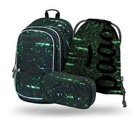 Baagl Schulrucksack Set Jungen 3 Teilig Schultasche Grundschule - Numbers