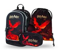 BAAGL Schulset 3-tlg. Harry Potter Phönix - Rucksack, Federmäppchen und Beutel