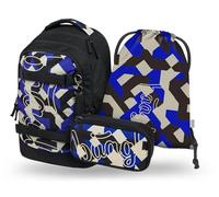 Baagl Schulrucksack Set Jungen Teenager 3 Teilig Skate MAX 30 l - Variety