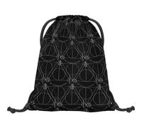 Baagl Turnbeutel für Jungs und Mädchen - Sportbeutel für Junge, Kinder, Teenager - Schule und Sport Schuhbeutel, Sportsack mit Reflektiven Elementen (Harry Potter Deathly Hallows)