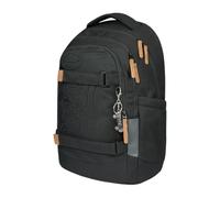 Baagl Skateboard Rucksack Jungen Mädchen Teenager Laptopfach - Darkness | Der ergonomische Schulrucksack als Kinderrucksack mit Brustgurt für die Mittelschule bietet viel Platz für Schüler.