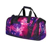 Baagl Sporttasche Kinder Mädchen Teenager - Stylische Reisetasche mit Schuhfach - Tasche für Sport, Fußball, Ballett, Schule & Freizeit, Schwimmtasche, 25 l (Galaxy)