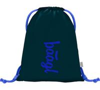 Baagl Turnbeutel für Jungen - Schuhbeutel für Kinder Teenager - Schule und Kindergarten Sportbeutel - Kinderbeutel für Sport (Logo Blau)