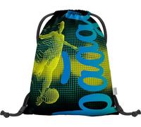 Baagl Turnbeutel für Jungen - Sportbeutel für Kinder, Teenager - Schule und Sport Schuhbeutel, Sportsack mit Reflektiven Elementen (Football Player)