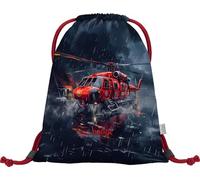 Baagl Turnbeutel für Jungen, wasserdichte Schuhbeutel für Kinder, Schule und Kindergarten Sportbeutel für Junge, Sportrucksack, Gymsack (Lebensretter)