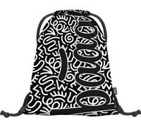 Baagl Turnbeutel für Jungen, wasserdichte Schuhbeutel für Kinder, Schule und Kindergarten Sportbeutel für Junge, Sportrucksack, Gymsack (Element)