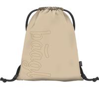 Baagl Turnbeutel für Jungen, wasserdichte Schuhbeutel für Kinder, Schule und Kindergarten Sportbeutel für Junge, Sportrucksack, Gymsack (Beige)