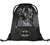 Baagl Turnbeutel für Jungen, Wasserdichte Schuhbeutel für Kinder, Schule und Kindergarten Sportbeutel, Sportsack (Batman Dark City)