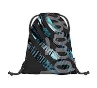 Baagl Turnbeutel für Jungs und Mädchen - Sportbeutel für Junge, Kinder, Teenager - Schule und Sport Schuhbeutel, Sportsack mit Reflektiven Elementen (Skate Strukturen)