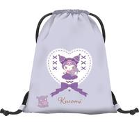 Baagl Turnbeutel für Mädchen und Damen - Schuhbeutel, Schule und Kindergarten Sportbeutel, Sportrucksack (Kuromi Sweet One)