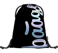 Baagl Turnbeutel für Mädchen - Sportbeutel für Kinder, Teenager - Schule und Sport Schuhbeutel, Sportsack mit Reflektiven Elementen (Metallic Holo)