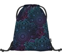 Baagl Turnbeutel für Mädchen und Damen - Schuhbeutel, Schule und Kindergarten Sportbeutel, Sportrucksack (Zen)