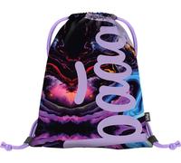 Baagl Turnbeutel für Mädchen und Damen - Schuhbeutel, Schule und Kindergarten Sportbeutel, Sportrucksack (Marble)