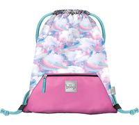 Baagl Turnbeutel für Mädchen, Wasserdichte Schuhbeutel für Kinder, Schule und Kindergarten Sportbeutel, Sportsack (Himmel)