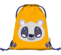 Baagl Turnbeutel Kindergarten, Sportbeutel für Jungen, Mädchen, Turnsackerl Kinder Sport Beutel Schuhbeutel Sportsack (Waschbär)