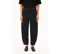 ARMEDANGELS Damen Jeans aus 100% recycelter Baumwolle BAARLY Barrel Loose Fit Ebony Black 32/34