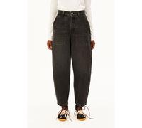 BAARLY HIGH WORKER BARREL JEANS | Bio-Baumwoll Mix non stretch - schwarz (33-30)