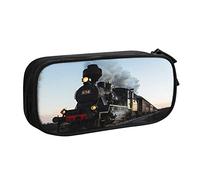 BAAROO Federmäppchen Dampflok Zug Federmäppchen für Jungen Mädchen Groß Schulbedarf Federtasche Schule Federmäppchen für Schule, farbe, 5.0cm*10.5cm*20.5cm, federmäppchen