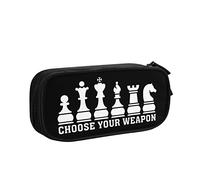 BAAROO Federmäppchen Große Kapazität Wähle Deine Waffe Schach Federmäppchen Jungen Student Federmäppchen Mädchen Federmappe, für Büro S, farbe, 5.0cm*10.5cm*20.5cm, federmäppchen