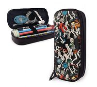 BAAROO Leder Federmäppchen New Haunted House Zombie Schreibwaren Fall Durable Pencil Case Funny Desk Organizer for Adults School, farbe, 5.0cm*10.5cm*20.5cm, federmäppchen