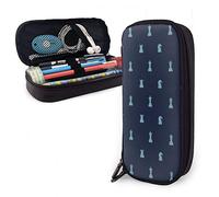 BAAROO Leder Federmäppchen Schach Mäppchen Lustige Federtasche Große Kapazität Schule Schreibwaren für College Office Erwachsene, farbe, 5.0cm*10.5cm*20.5cm, federmäppchen