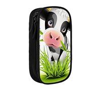 BAAROO Niedliche Kuh gedruckt große Federmappe, langlebige Bleistifttasche, tragbare Schreibwaren-Tasche, Schreibwaren-Organizer, farbe, 5.0cm*10.5cm*20.5cm, federmäppchen
