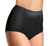 Babell Bauchweg Unterwäsche Damen Miederslip mit Bauch-Weg-Effekt Shapewear Stark Formend Miederhose Slip Hochzeitsdessous Schwarz Größe 106