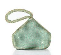 BABEYOND Damen Clutch 1920s Strass Handtasche Abend Party Hochzeit Braut Zubehör Türkis Einheitsgröße 17.5 cm × 20.1 cm Reißverschluss und Magnetisch