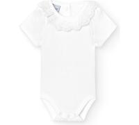 BABIDU Kurzarm-Baby-Body aus 100% Baumwolle, Baby-Body für Neugeborene mit Rüschenkragen, weicher und hypoallergener, atmungsaktiver Stoff für empfindliche Haut, Unisex-Kleidung für Jungen Mädchen