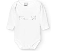 BABIDU Langarm-Baby-Body aus 100% Baumwolle mit amerikanischem Kragen und Aufdruck „Friends“, Baby-Body für Neugeborene, weicher und atmungsaktiver hypoallergener Stoff für empfindliche Haut