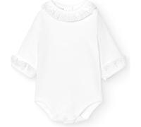 BABIDU Langarm-Baby-Body aus 100% Baumwolle, Rasenkragen mit Spitze, Baby-Body für Neugeborene aus weichem, hypoallergenem und atmungsaktivem Stoff, Unisex-Kleidung für Jungen und Mädchen