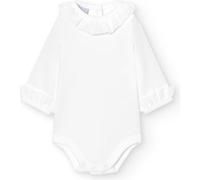 BABIDU Langarm-Baby-Body aus 100% Baumwolle, Rasenkragen mit Spitze, Baby-Body für Neugeborene aus weichem, hypoallergenem und atmungsaktivem Stoff, Unisex-Kleidung für Jungen und Mädchen