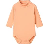 BABIDU Langarm-Baby-Body mit Rollkragen, 100% Baumwolle, Baby-Body für Neugeborene, weicher, atmungsaktiver, hypoallergener Stoff für empfindliche Haut, Unisex-Kleidung für die Taufe von Babys