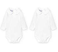 babidu Unisex Baby Body C.Polo Pique, Weiß, 3 Monate