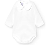 babidu Unisex Baby Body Cuello Algodon, Weiß, 1 Monate