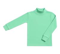 BABIDU Unisex Kids Punt NOU Camiseta Niños Cuello Medio Alto Semicisne, Ropa Interior para Niño Y Niña Unterhemd, Pudergrün, 8 Jahre