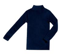 BABIDU Unisex Kinder Halbhochhals-Halbrollkragen-Unterhemd, Unisex Jungen und Mädchen Unterwäsche von 2 bis 16 Jahren, Langarm-Unterhemd aus Baumwolle und Polyester, Thermo-Plüschstoff