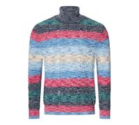 BABISTA Comfort Fit Rollkragenpullover blau, Gemustert