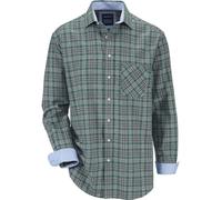 Langarmhemd BABISTA "Flanellhemd FLOREVERTI", Herren, Gr. XL, weit, grün (grün kariert), Obermaterial: 100% Baumwolle CO., Hemden, aus weichem Flanell (66500601-XL) grün kariert