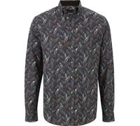 Langarmhemd BABISTA "Hemd GABILOSTI", Herren, Gr. XXL, weit, blau (dunkelblau gemustert), Obermaterial: 100% Baumwolle CO., Langarm, Hemden (99979109-XXL) dunkelblau gemustert