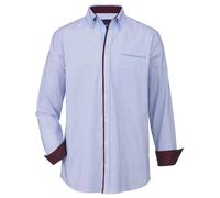 Langarmhemd BABISTA "Hemd STEFZINA", Herren, Gr. XL, weit, weiß (hellblau gestreift), Obermaterial: 100% Baumwolle CO., Hemden (21425120-XL) hellblau gestreift