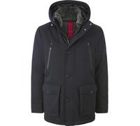 Parka BABISTA "Jacke LOROTESSO" Gr. 27, blau (dunkelblau), Herren, Obermaterial: 100% Polyester PES., Jacken, mit abnehmbarem Fellkragen (23054768-27) dunkelblau