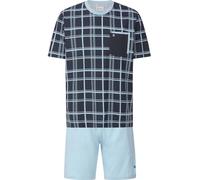 Shorty BABISTA "Kurzer Schlafanzug LEANDOR", Herren, Gr. XL, blau, Obermaterial: 100% Baumwolle CO., Homewear-Sets Shorty (28397336-XL) blau