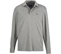 Langarm-Poloshirt BABISTA "Langarm-Poloshirt MILANVETZO" Gr. 62, grau (grau melange) Herren Shirts (47729743-62) grau melange