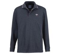 Langarm-Poloshirt BABISTA "Langarm-Poloshirt MILANVETZO", Herren, Gr. 56, blau (dunkelblau melange), Obermaterial: 60% Baumwolle CO. 40% Polyester PES., casual, regular fit normal, ohne Ausschnitt, La