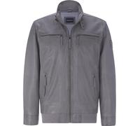 Lederjacke BABISTA "Lederjacke CORIETTA", Herren, Gr. 56, grau, Obermaterial: 100% Rindsleder Leather cow., casual, regular fit normal, Jacken, mit sieben praktischen Taschen (74220851-56) grau